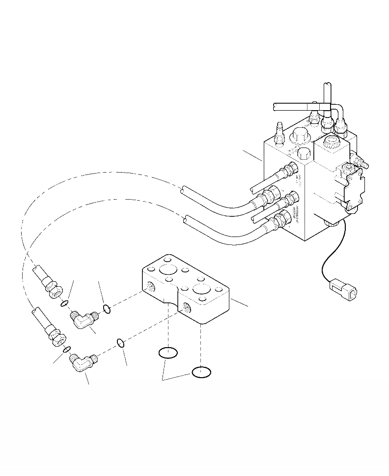 Схема запчастей Komatsu PC220LL-8 - H87-A ГИДРОЛИНИЯ SOFT ПОВОРОТН. БЛОК КОЛЛЕКТОР ГИДРАВЛИКА