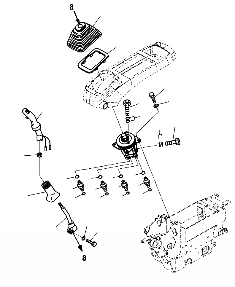 Схема запчастей Komatsu PC220LL-8 - K9-A КАБИНА ЛЕВ. PPC РЫЧАГ OPERATOR\XD S ОБСТАНОВКА И СИСТЕМА УПРАВЛЕНИЯ