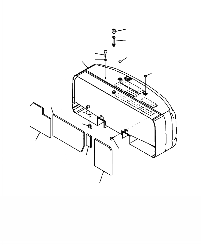 Схема запчастей Komatsu PC220LL-8 - M-A ПРОТИВОВЕС ДОПОЛН. ТОПЛИВН. БАК. ОПЦ. ЧАСТИ КОРПУСА