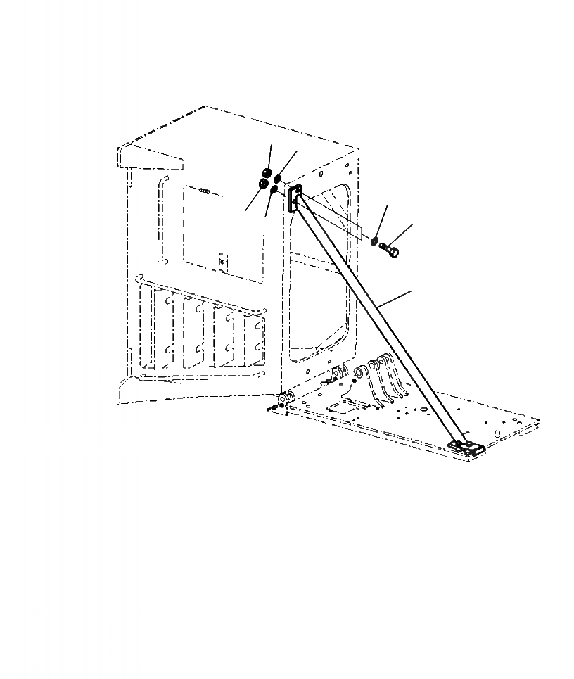 Схема запчастей Komatsu PC220LL-8 - M8-8A КАБИНА SHIPПАЛЕЦG BAR - 8/ INCH RISER ЧАСТИ КОРПУСА