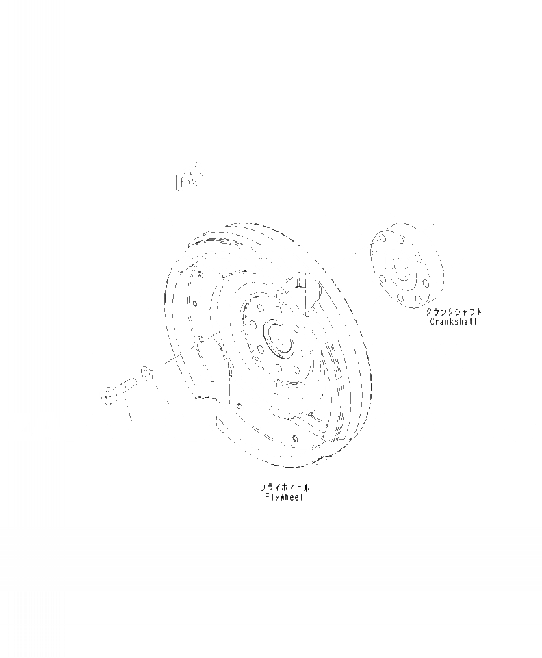Схема запчастей Komatsu PC240LC-10 - AFW- МАХОВИК КРЕПЛЕНИЕ ДВИГАТЕЛЬ