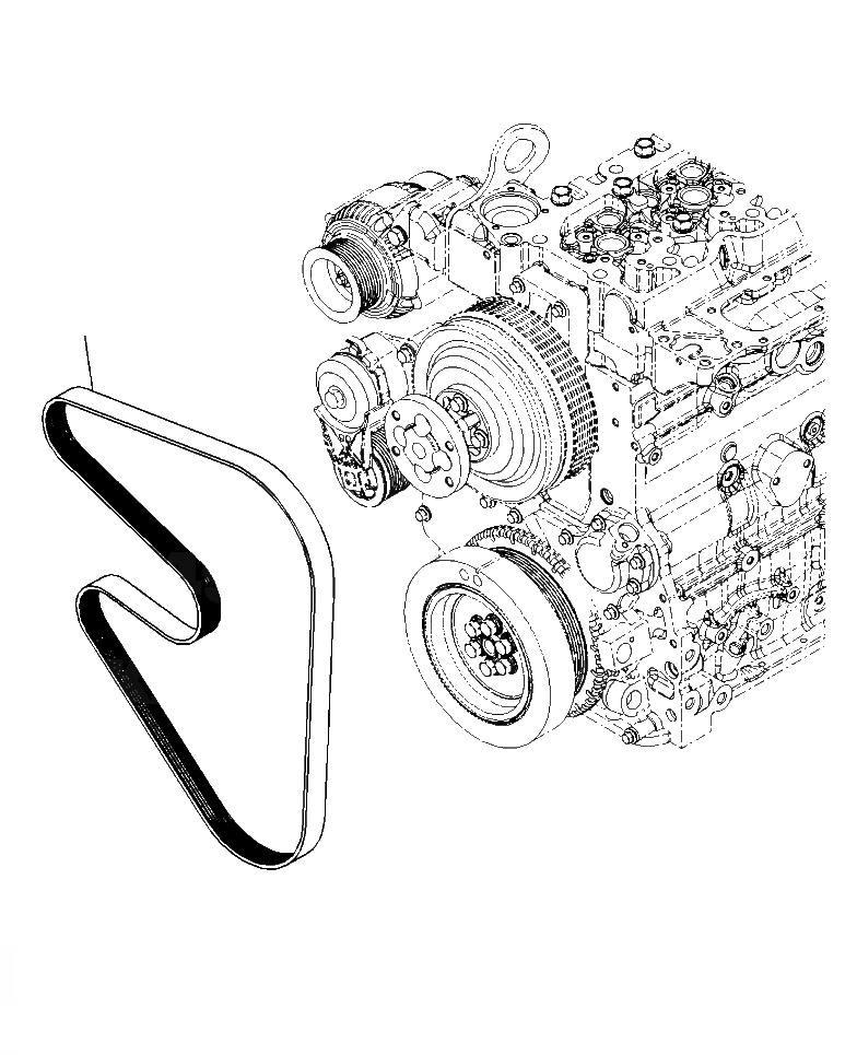 Схема запчастей Komatsu PC240LC-10 - AWP- ВЕНТИЛЯТОР ОХЛАЖДЕНИЯ РЕМЕНЬ ДВИГАТЕЛЬ