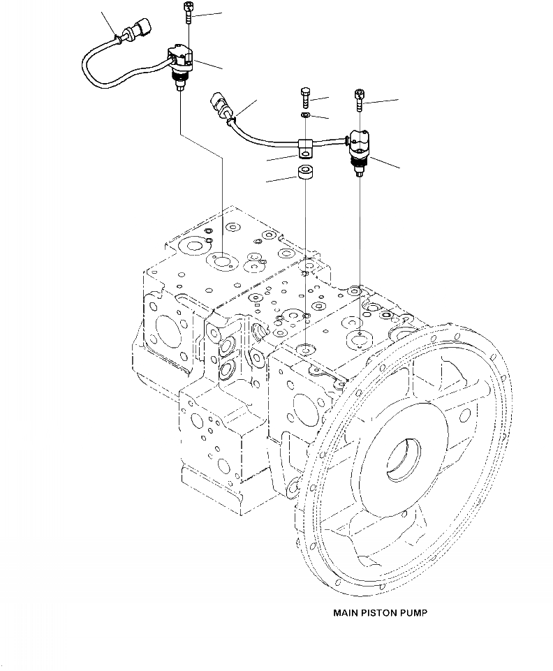 Схема запчастей Komatsu PC240LC-10 - H- ОСНОВН. ПОРШЕНЬ НАСОС ВНУТР. ЧАСТИ (/) ГИДРАВЛИКА