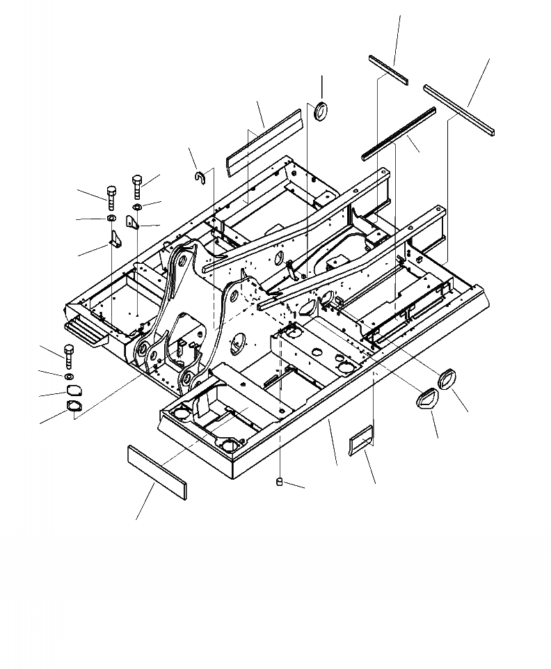 Схема запчастей Komatsu PC240LC-10 - J- ОСНОВНАЯ РАМА SUPER УДЛИНН. РУКОЯТЬ И СТРЕЛА (SLF) ОСНОВНАЯ РАМА И ЕЕ ЧАСТИ