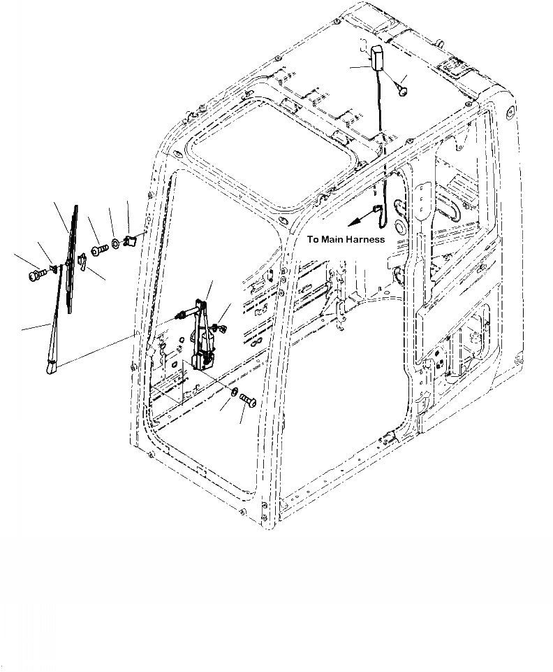 Схема запчастей Komatsu PC240LC-10 - K-8 КАБИНА ОКНА ДВОРНИКИ И ОСВЕЩЕНИЕ OPERATOR\XD S ОБСТАНОВКА И СИСТЕМА УПРАВЛЕНИЯ