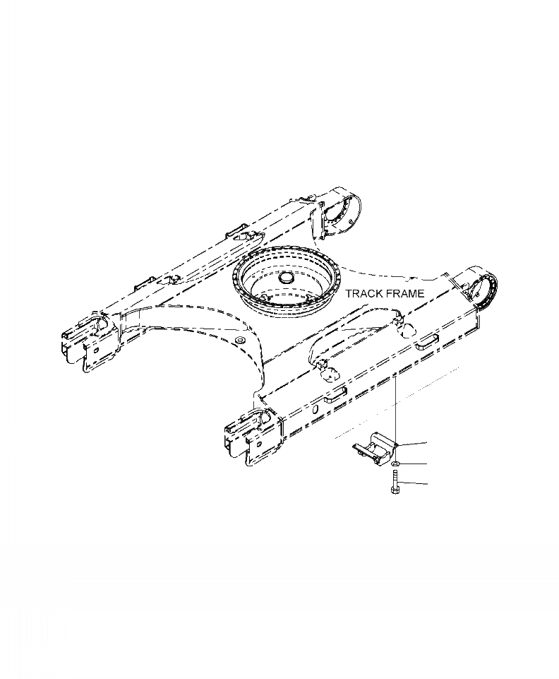 Схема запчастей Komatsu PC240LC-10 - R- ЗАЩИТА ОПОРНЫХ КАТКОВ УДЛИНН. ГУСЕНИЧНАЯ РАМА НИЖН.CARRIAGE