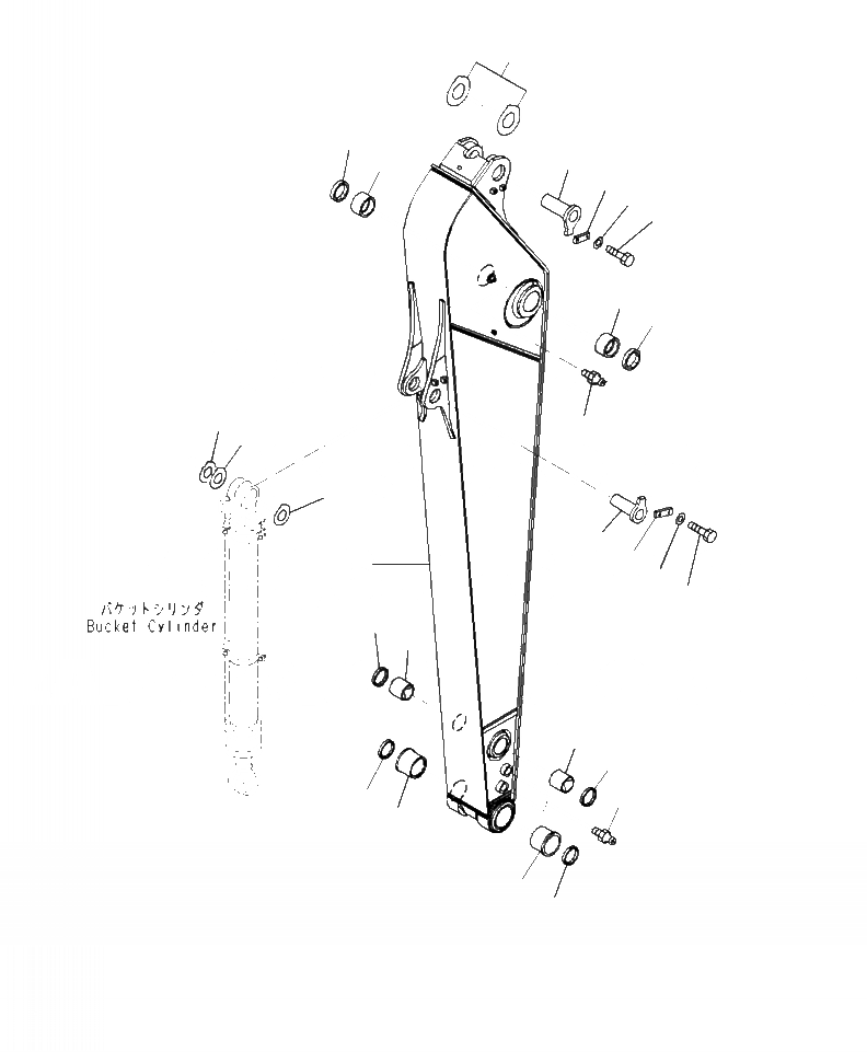 Схема запчастей Komatsu PC240LC-10 - T- РУКОЯТЬ, MM, УСИЛЕНН. УСИЛЕНН. РАБОЧЕЕ ОБОРУДОВАНИЕ