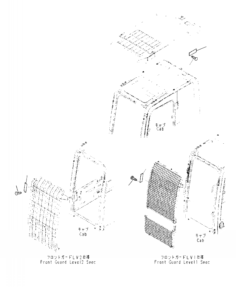 Схема запчастей Komatsu PC240LC-10 - U- ПРЕДУПРЕЖДАЮЩ. МАРКИРОВКАS С КАБИНОЙ ПЕРЕДН. ПОЛН. ЗАЩИТА, ВЕРХН. ЧАСТИ КОРПУСА LV МАРКИРОВКА