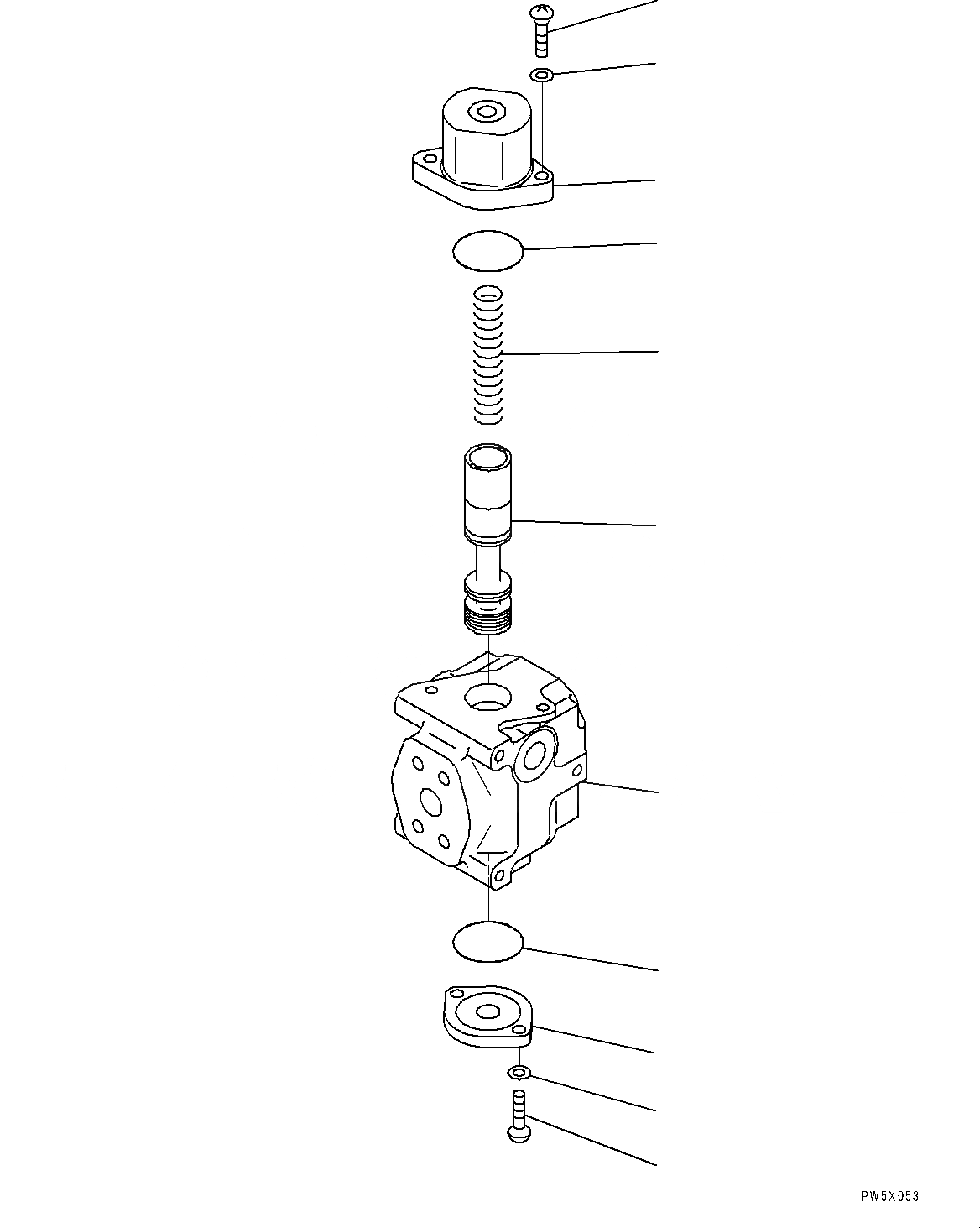 Схема запчастей Komatsu PC240NLC-10 - НАВЕСН. ОБОРУД ТРУБЫ, ДЛЯ 2-СЕКЦИОНН. СТРЕЛЫ, КЛАПАН СЕЛЕКТОРА НАВЕСН. ОБОРУД ТРУБЫ, ДЛЯ 2-СЕКЦИОНН. СТРЕЛЫ