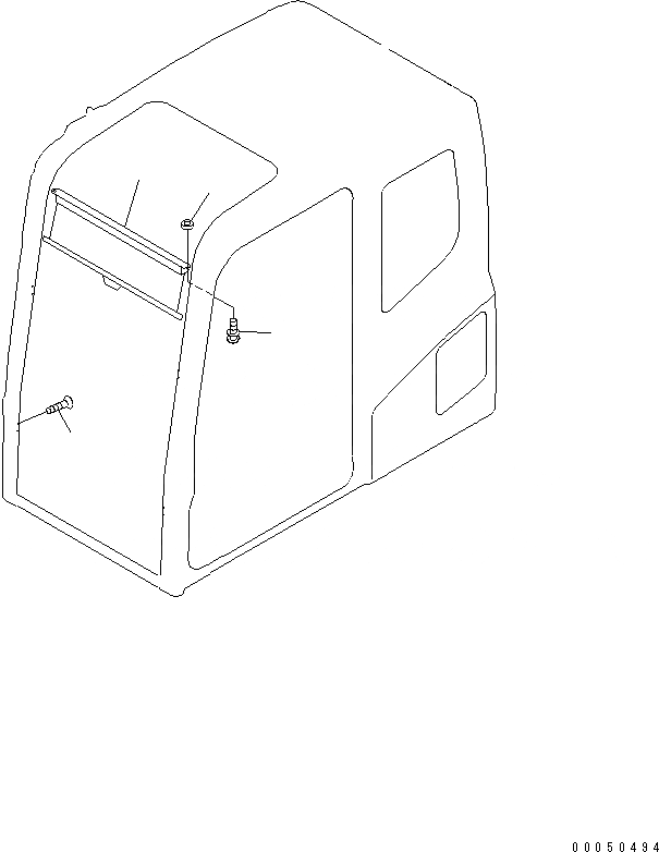 Схема запчастей Komatsu PC240NLC-10 - КОЗЫРЕК КОЗЫРЕК
