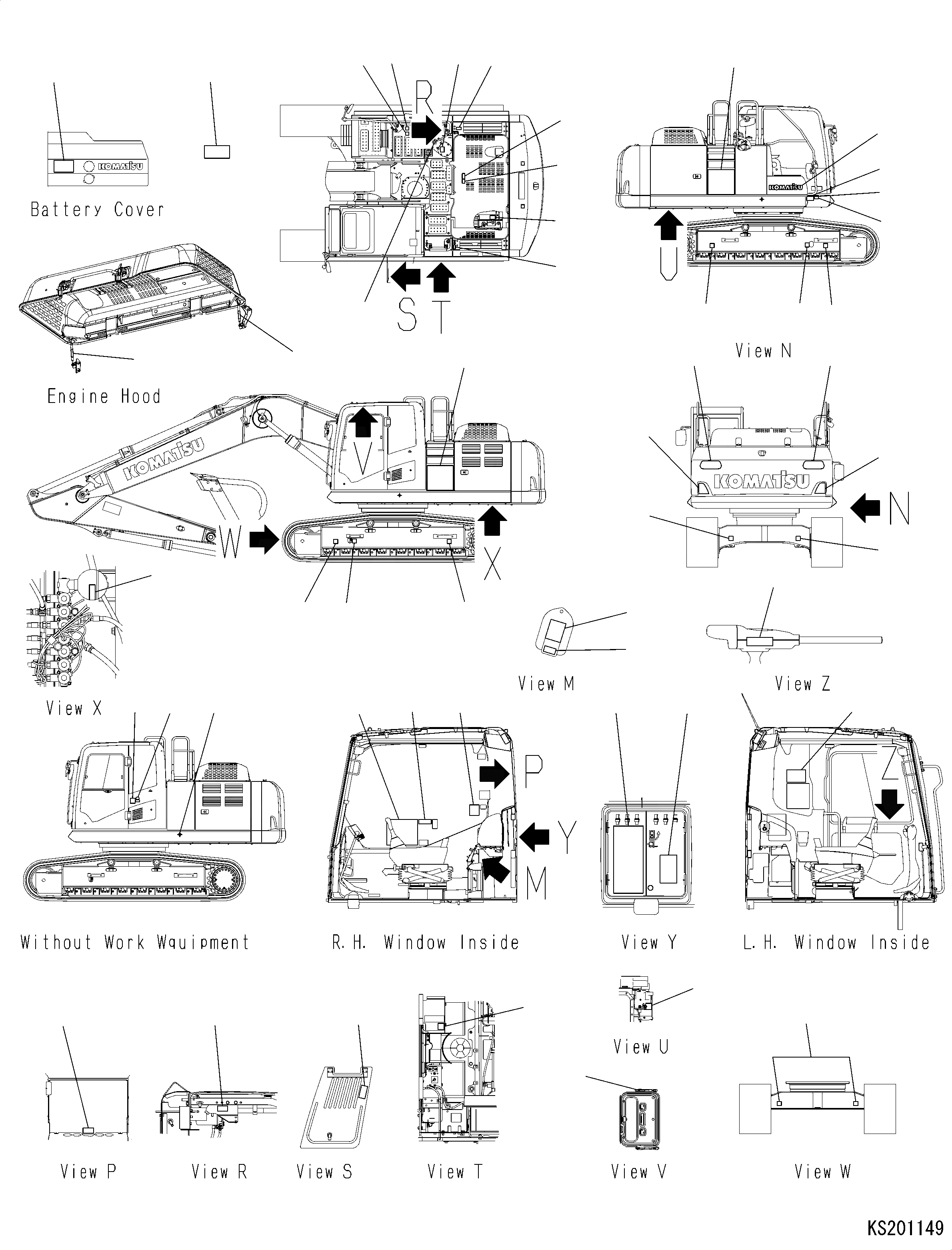 Схема запчастей Komatsu PC240NLC-10 - МАРКИРОВКА, АНГЛ., KUK, NARROW ГУСЕНИЧНАЯ РАМА ТИП, NLC МАРКИРОВКА, АНГЛ., KUK, NARROW ГУСЕНИЧНАЯ РАМА ТИП