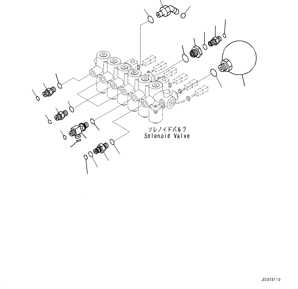 Схема запчастей Komatsu PC240LC-8 - СОЛЕНОИДНЫЙ КЛАПАН ТРУБЫ, ATT ТРУБЫ, АККУМУЛЯТОР, КОМПОНЕНТЫ СОЛЕНОИДНЫЙ КЛАПАН ТРУБЫ, ATT ТРУБЫ, АККУМУЛЯТОР