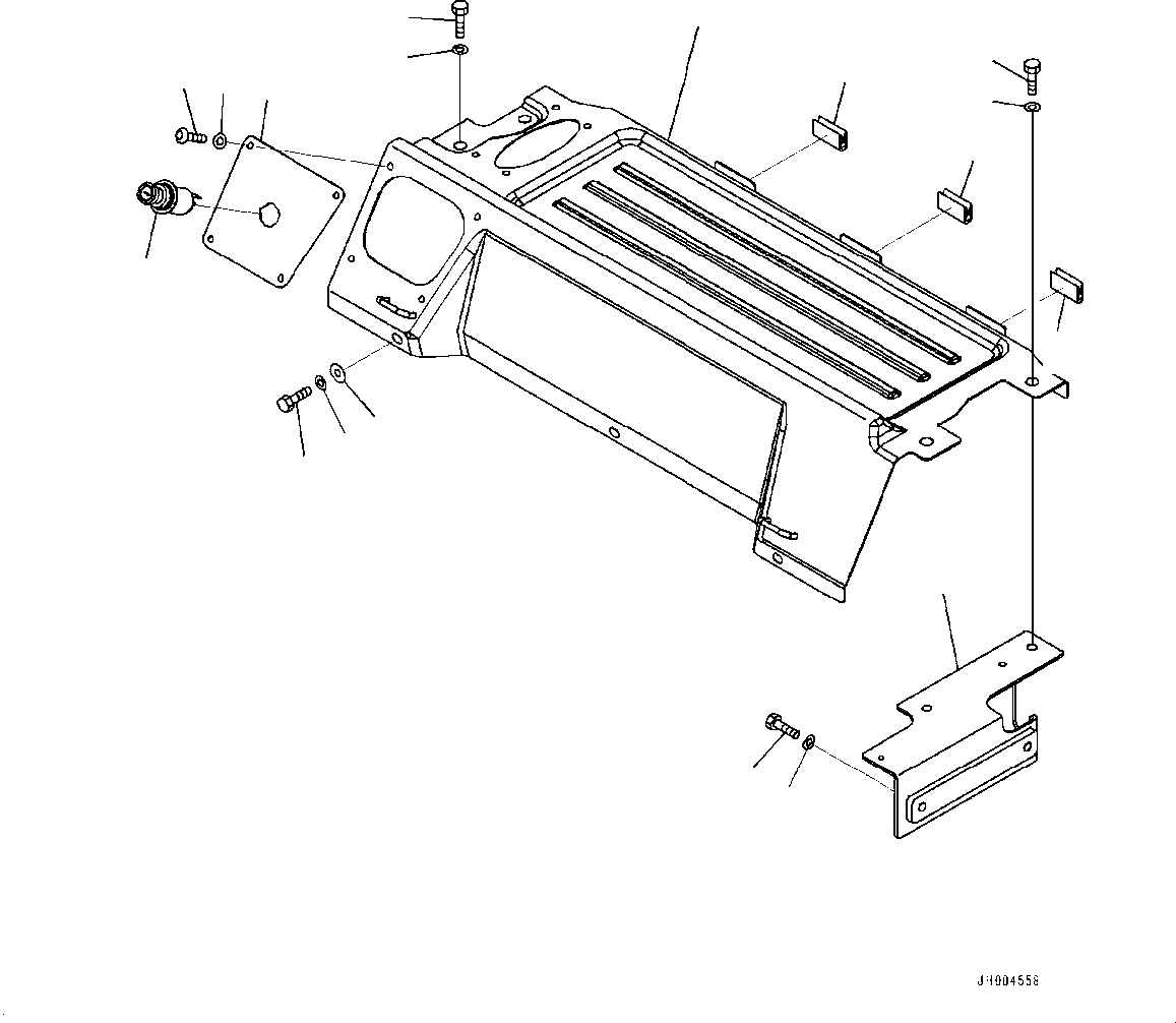 Схема запчастей Komatsu PC240LC-8 - КАБИНА, КАБИНА IN ЧАСТИ, LUGGAGE ПЛАСТИНА КАБИНА