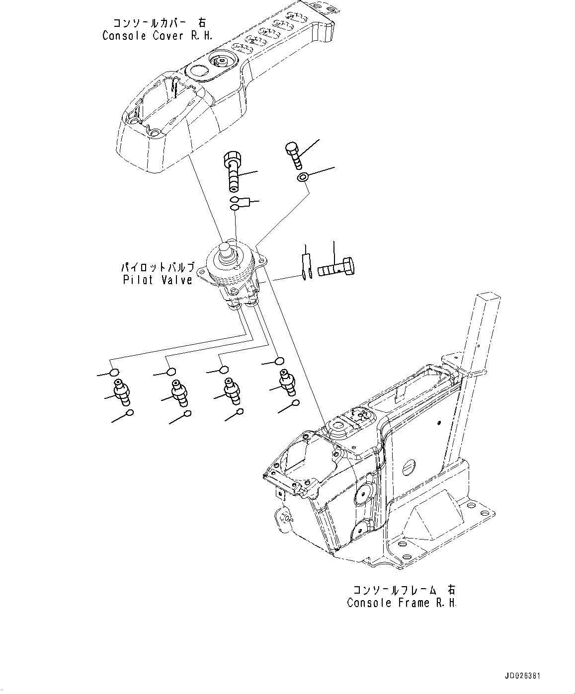 Схема запчастей Komatsu PC240LC-8 - КАБИНА, КОМПОНЕНТЫ (/) КАБИНА
