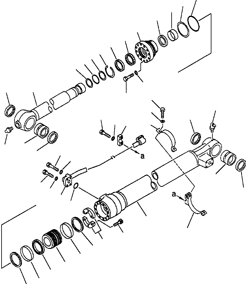 Схема запчастей Komatsu PC250LC-6LC - FIG NO. T- ЦИЛИНДР КОВША ДЛЯ .M РУКОЯТЬ РАБОЧЕЕ ОБОРУДОВАНИЕ