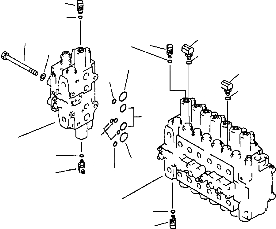 Схема запчастей Komatsu PC250LC-6LE - FIG NO. H-8 ОСНОВН. КЛАПАН TWO АКТУАТОР КОМПЛЕКТ ГИДРАВЛИКА