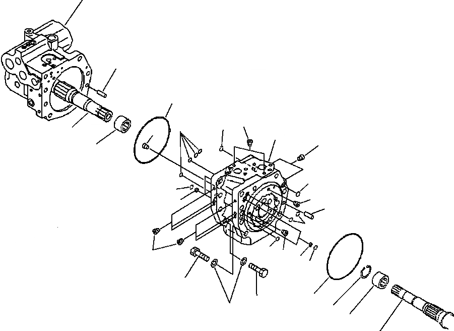 Схема запчастей Komatsu PC250LC-6LE - FIG NO. H- ОСНОВН. НАСОС END КРЫШКА ASSEMBLY ГИДРАВЛИКА