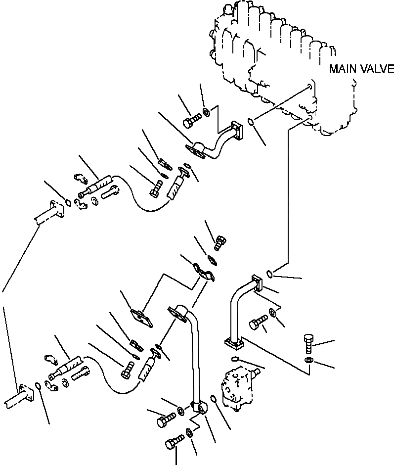 Схема запчастей Komatsu PC250LC-6LE - FIG NO. H- ГИДРОЛИНИЯ ГИДРОЛИНИЯ РУКОЯТИ И КОВША- КЛАПАН РУКОЯТЬ ЛИНИЯ С ПРЕДОТВРАЩЕНИЕМ СМЕЩЕНИЯ ГИДРАВЛИКА