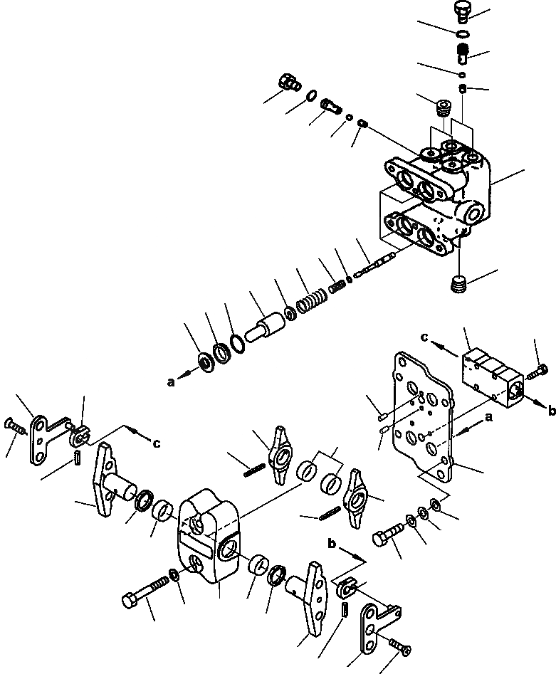 Схема запчастей Komatsu PC250LC-6LE - FIG NO. K-A КЛАПАН PPCХОД КАБИНА ОПЕРАТОРА И СИСТЕМА УПРАВЛЕНИЯ
