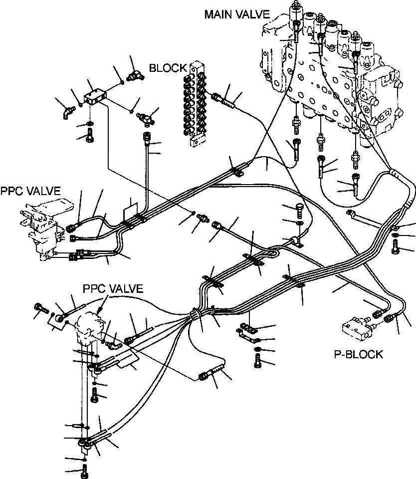 Схема запчастей Komatsu PC250LC-6LE - FIG NO. K- PPC ЛИНИЯ ХОДА MACHINES С ДОПОЛН. ГИДРОЛИНИЯ - ONE АКТУАТОР заводской номер A8 - A878 КАБИНА ОПЕРАТОРА И СИСТЕМА УПРАВЛЕНИЯ