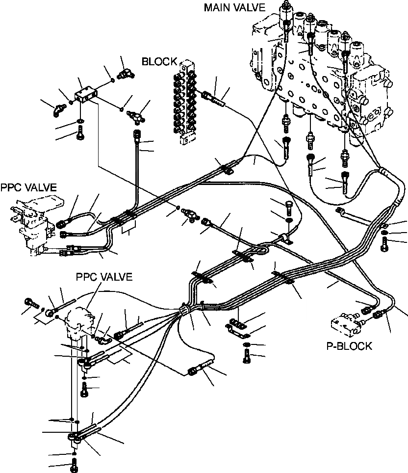 Схема запчастей Komatsu PC250LC-6LE - FIG NO. K- PPC ЛИНИЯ ХОДА MACHINES С ДОПОЛН. ГИДРОЛИНИЯ - TWO ИЛИ THREE АКТУАТОРS заводской номер A8 - A878 КАБИНА ОПЕРАТОРА И СИСТЕМА УПРАВЛЕНИЯ