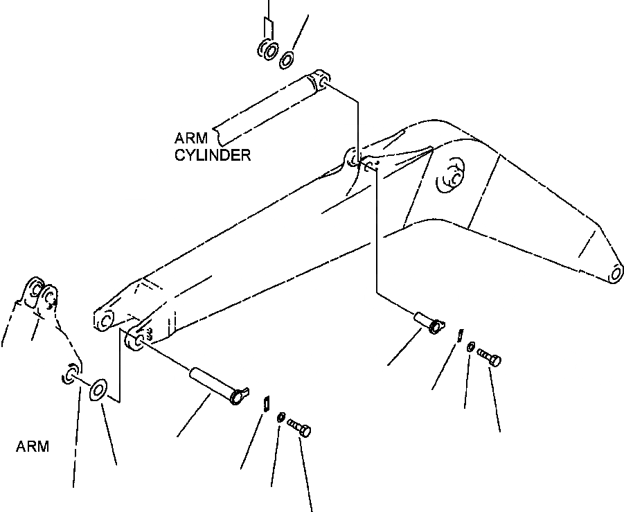Схема запчастей Komatsu PC250LC-6LE - FIG NO. T- СТРЕЛА ВЕРХН. ПАЛЕЦ И НИЖН. ПАЛЕЦ РАБОЧЕЕ ОБОРУДОВАНИЕ