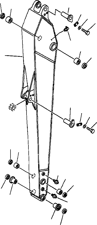 Схема запчастей Komatsu PC250LC-6LE - FIG NO. T- РУКОЯТЬ . M РАБОЧЕЕ ОБОРУДОВАНИЕ