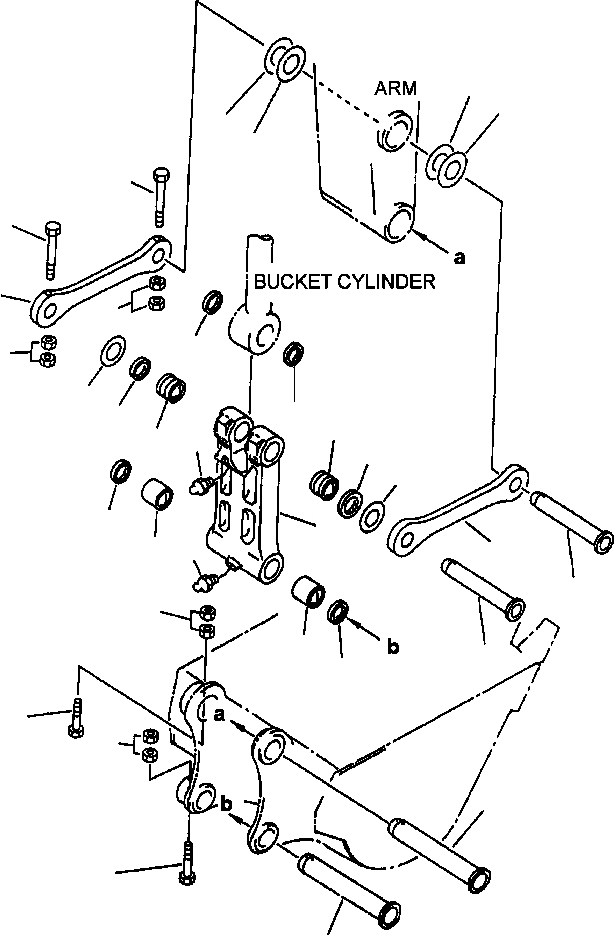 Схема запчастей Komatsu PC250LC-6LE - FIG NO. T- СОЕДИНЕНИЕ КОВШАAGE УСИЛ. РАБОЧЕЕ ОБОРУДОВАНИЕ
