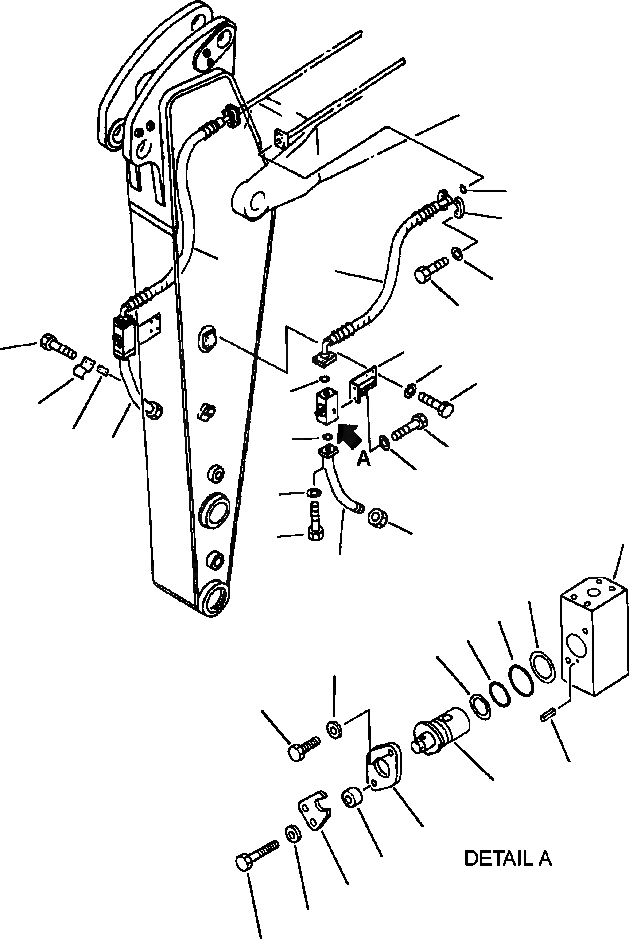 Схема запчастей Komatsu PC250LC-6LE - FIG NO. T-9 ТРУБЫ - ДОПОЛН. ГИДРАВЛS . M РУКОЯТЬ РАБОЧЕЕ ОБОРУДОВАНИЕ