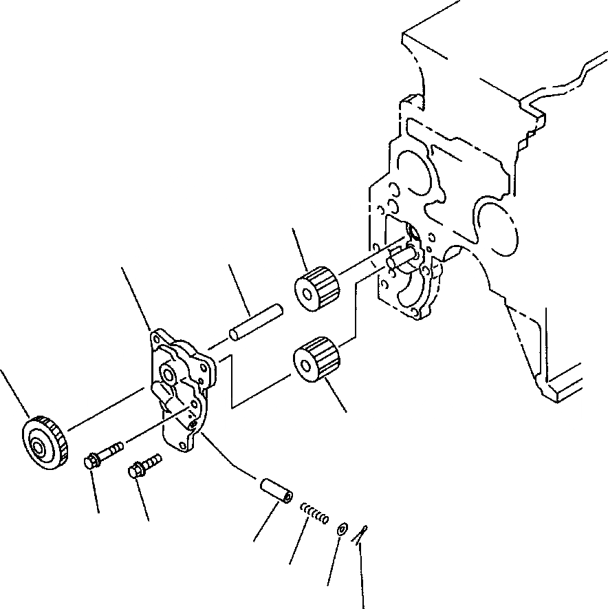 Схема запчастей Komatsu PC250LC-6L - FIG NO. A-BG LUBE МАСЛ. НАСОС ДВИГАТЕЛЬ