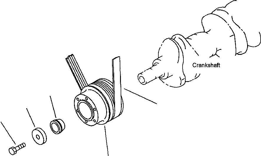 Схема запчастей Komatsu PC250LC-6L - FIG NO. A7-AD КОЛЕНВАЛ ШКИВ ДВИГАТЕЛЬ