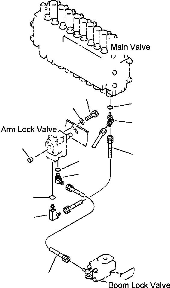 Схема запчастей Komatsu PC250LC-6L - FIG NO. H- ГИДРОЛИНИЯ, ПРЕДОТВРАЩЕНИЕ СМЕЩЕНИЮ (РУКОЯТЬ) PCLC- заводской номер A8 THRU A89 ГИДРАВЛИКА