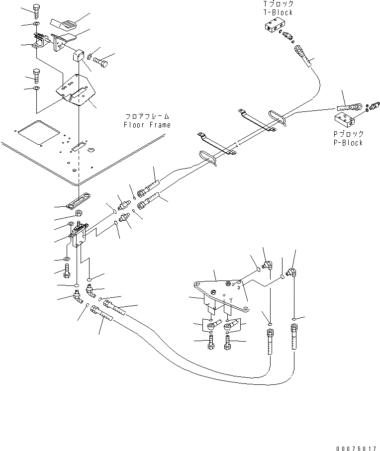 Схема запчастей Komatsu PC270LC-7L - ОСНОВН. КОНСТРУКЦИЯ (ПРЯМ. ХОД СИСТЕМА) (ПРАВ. FOOT УПРАВЛ-Е) КАБИНА ОПЕРАТОРА И СИСТЕМА УПРАВЛЕНИЯ