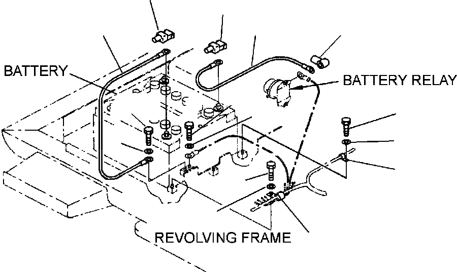 Схема запчастей Komatsu PC270LC-6LE - FIG NO. E-A АККУМУЛЯТОР ЭЛЕКТРОПРОВОДКА ЭЛЕКТРИКА