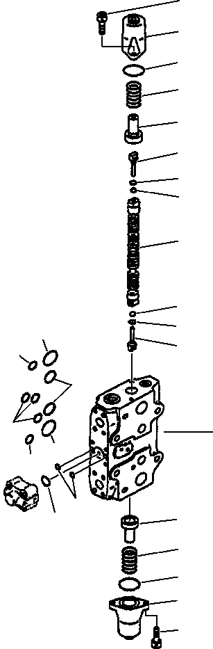 Схема запчастей Komatsu PC270LC-6LE - FIG NO. H-CA ОСНОВН. КЛАПАН КЛАПАН БЛОК ASSEMBLY - SEВЕНТИЛЯТОРH, EIGHTH, И NINTH СЕКЦ.S ГИДРАВЛИКА