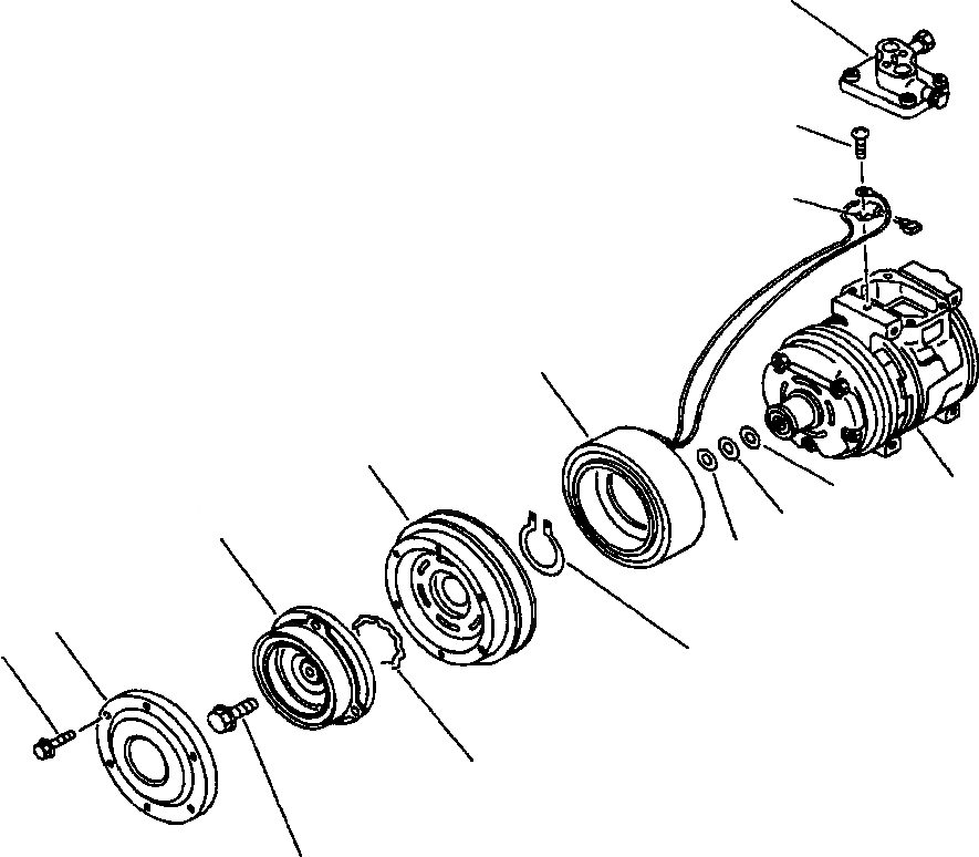 Схема запчастей Komatsu PC270LC-6LE - FIG NO. K7-A КОНДИЦ. ВОЗДУХА - NIPPON DENSO КОМПРЕССОР ASSEMBLY КАБИНА ОПЕРАТОРА И СИСТЕМА УПРАВЛЕНИЯ