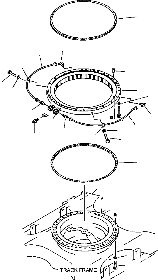 Схема запчастей Komatsu PC270LC-6LE - FIG NO. N- ПОВОРОТН. КРУГ - СИСТЕМА СМАЗКИ заводской номер A8 - A8 ПОВОРОТН. КРУГ И КОМПОНЕНТЫ