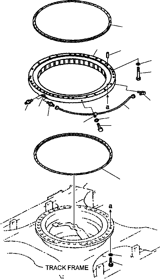 Схема запчастей Komatsu PC270LC-6LE - FIG NO. N- ПОВОРОТН. КРУГ - СИСТЕМА СМАЗКИ заводской номер A8 И UP ПОВОРОТН. КРУГ И КОМПОНЕНТЫ