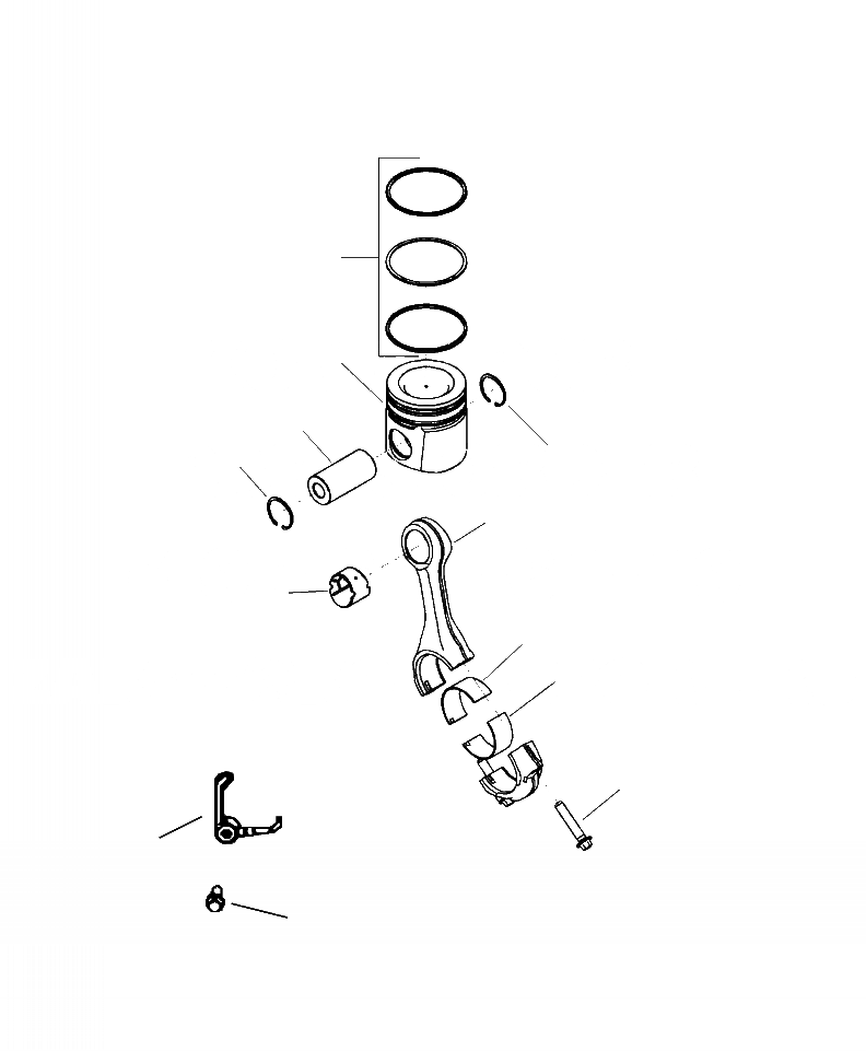 Схема запчастей Komatsu PC270LC-8 - A-AA ШАТУН И ПОРШЕНЬ ДВИГАТЕЛЬ