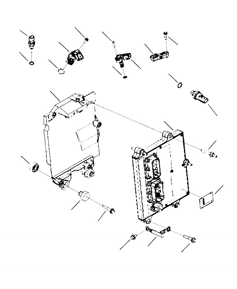 Схема запчастей Komatsu PC270LC-8 - A-AA УПРАВЛ-Е ДВИГАТЕЛЕМ MODULE И ДАТЧИКS ДВИГАТЕЛЬ