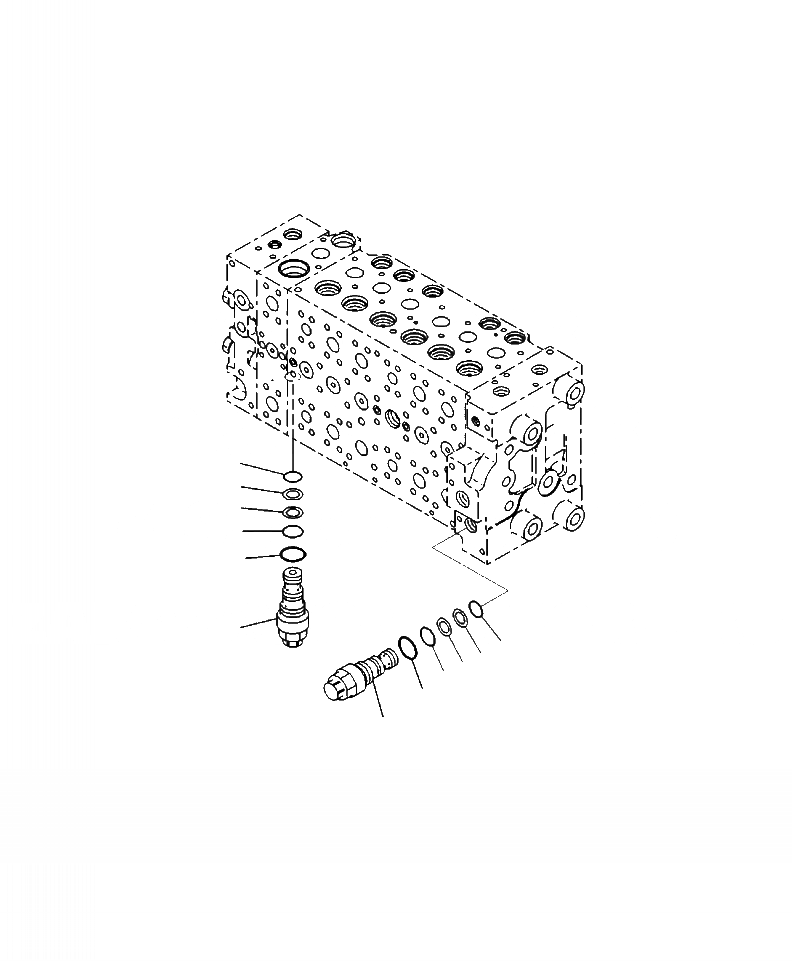 Схема запчастей Komatsu PC270LC-8 - H-8A ОСНОВН. УПРАВЛЯЮЩ. КЛАПАН UNПОГРУЗ. КЛАПАН ГИДРАВЛИКА
