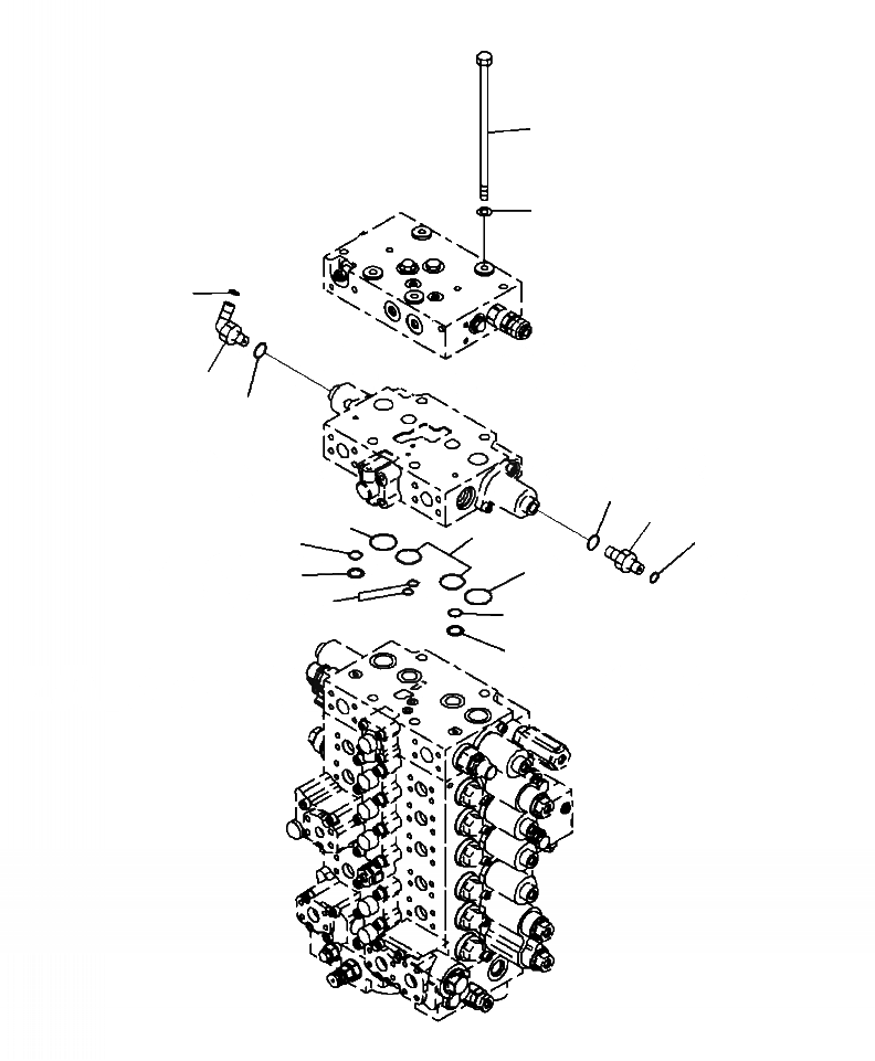 Схема запчастей Komatsu PC270LC-8 - H-A ОСНОВН. УПРАВЛЯЮЩ. КЛАПАН ДОПОЛН. СЕРВИСНЫЙ КЛАПАН (СОЕДИН-ЕS) ГИДРАВЛИКА