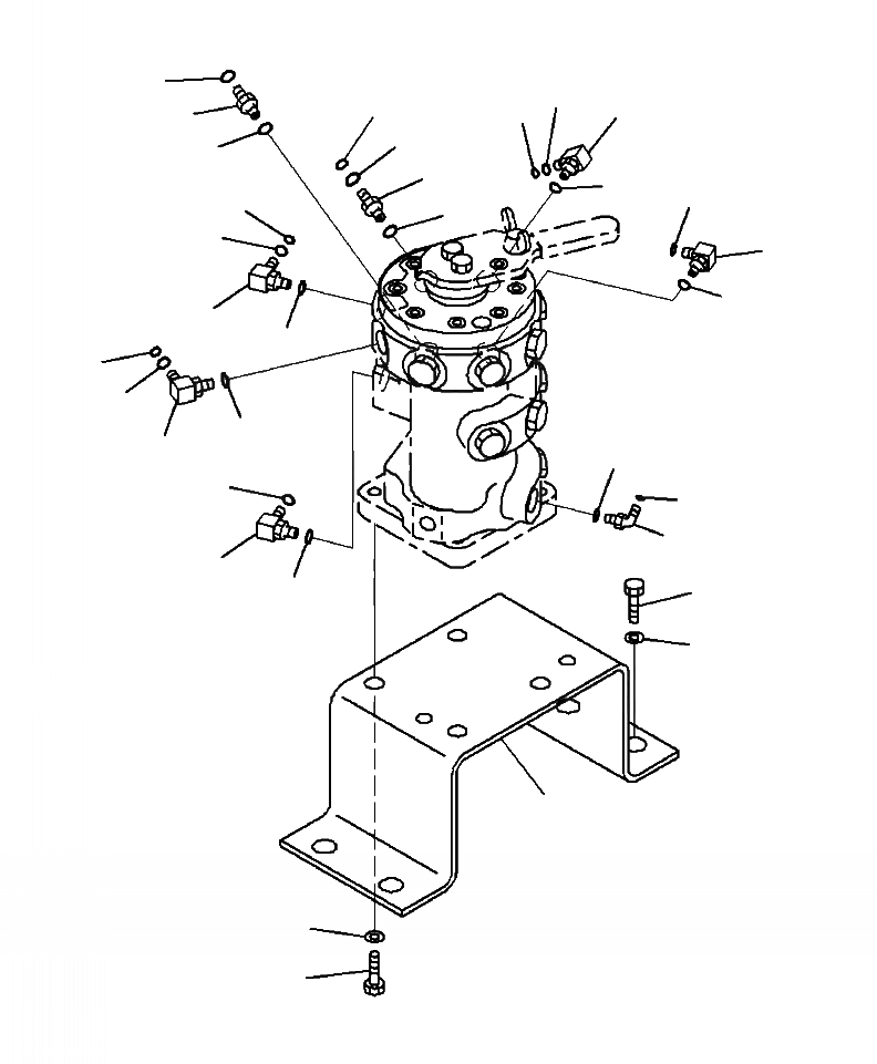 Схема запчастей Komatsu PC270LC-8 - H8-A ГИДРОЛИНИЯ MULTI-УПРАВЛЯЮЩ. КЛАПАН СОЕДИН-ЕS (заводской номер A87-A87 ) ГИДРАВЛИКА