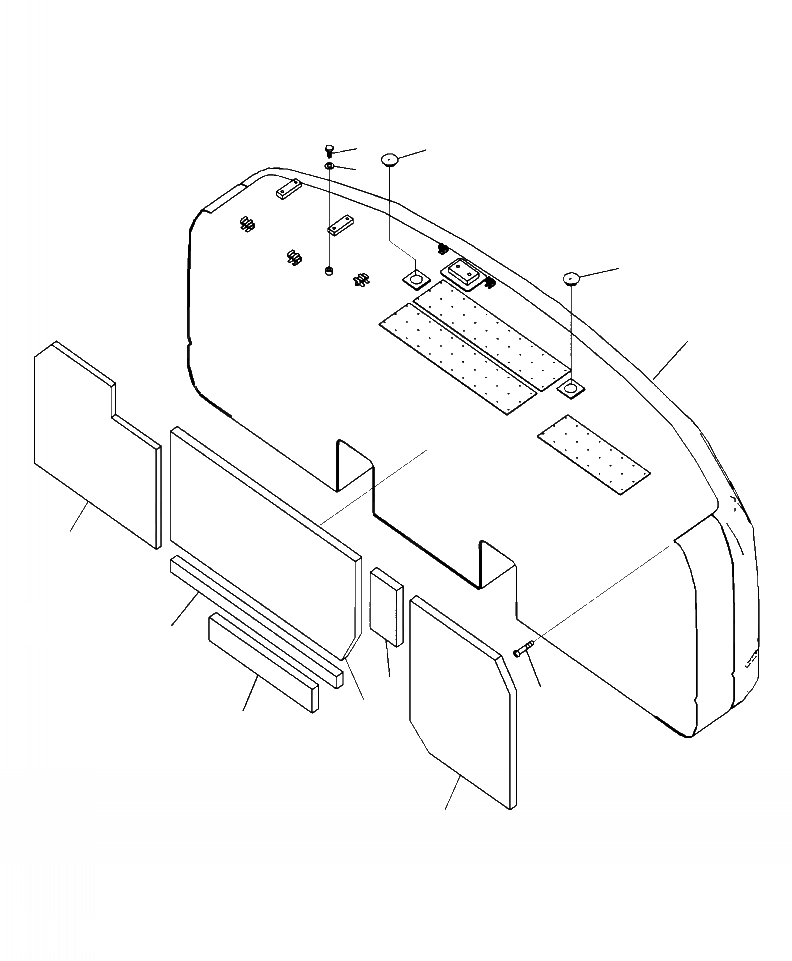 Схема запчастей Komatsu PC270LC-8 - M-AA ПРОТИВОВЕС SUPER УДЛИНН. РУКОЯТЬ И СТРЕЛА (заводской номер A87- UP) ЧАСТИ КОРПУСА