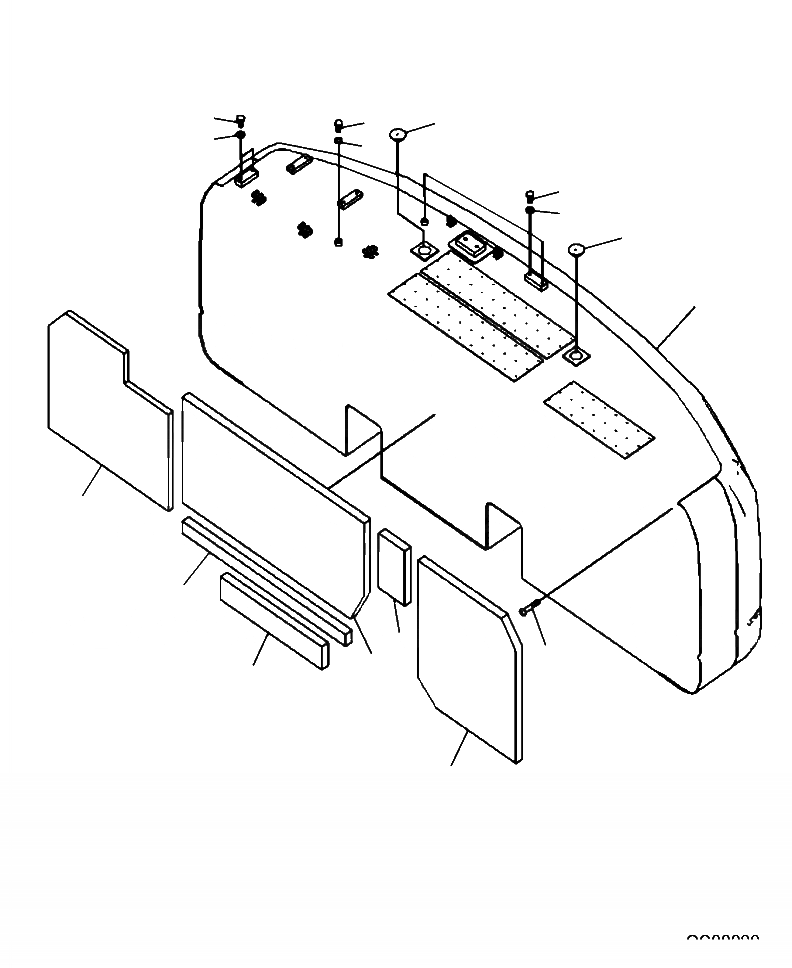 Схема запчастей Komatsu PC270LC-8 - M-A ПРОТИВОВЕС  ЗАДН. VIEW CAMERA ЧАСТИ КОРПУСА