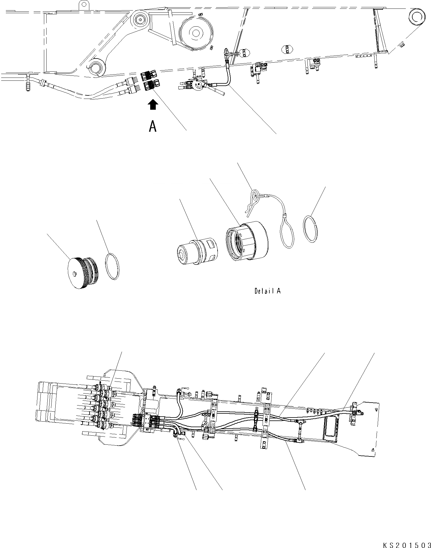 Схема запчастей Komatsu PC290LC - ОСНОВ. СТРЕЛА FASTER ТРУБЫ (SHT /) (№K9 - UP) T РАБОЧЕЕ ОБОРУДОВАНИЕ