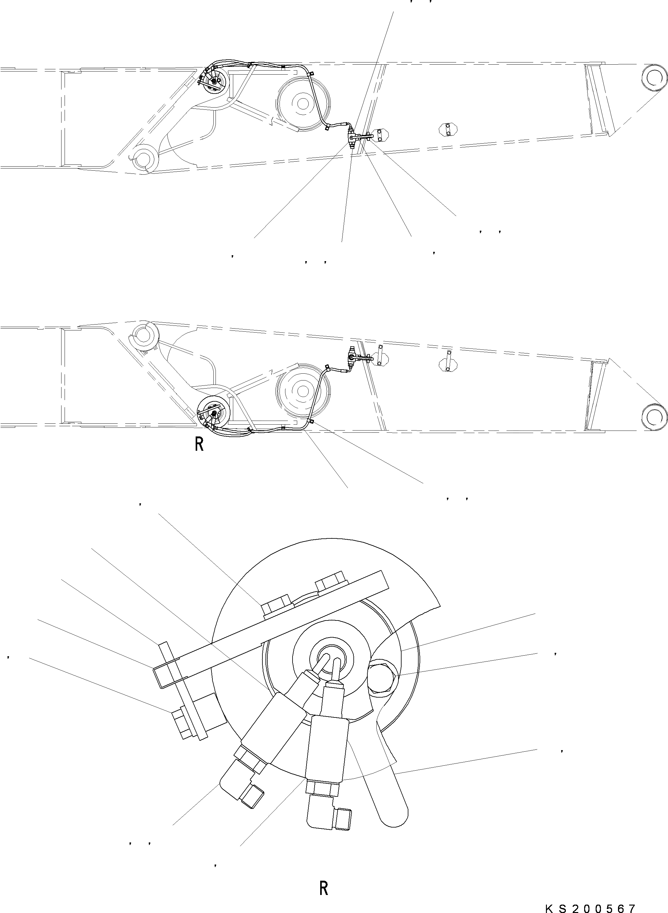 Схема запчастей Komatsu PC290LC - ЦИЛИНДР БЫСТРОСЪЕМН. МЕХАНИЗМ, HYD ПАЛЕЦS & ТРУБЫ T РАБОЧЕЕ ОБОРУДОВАНИЕ