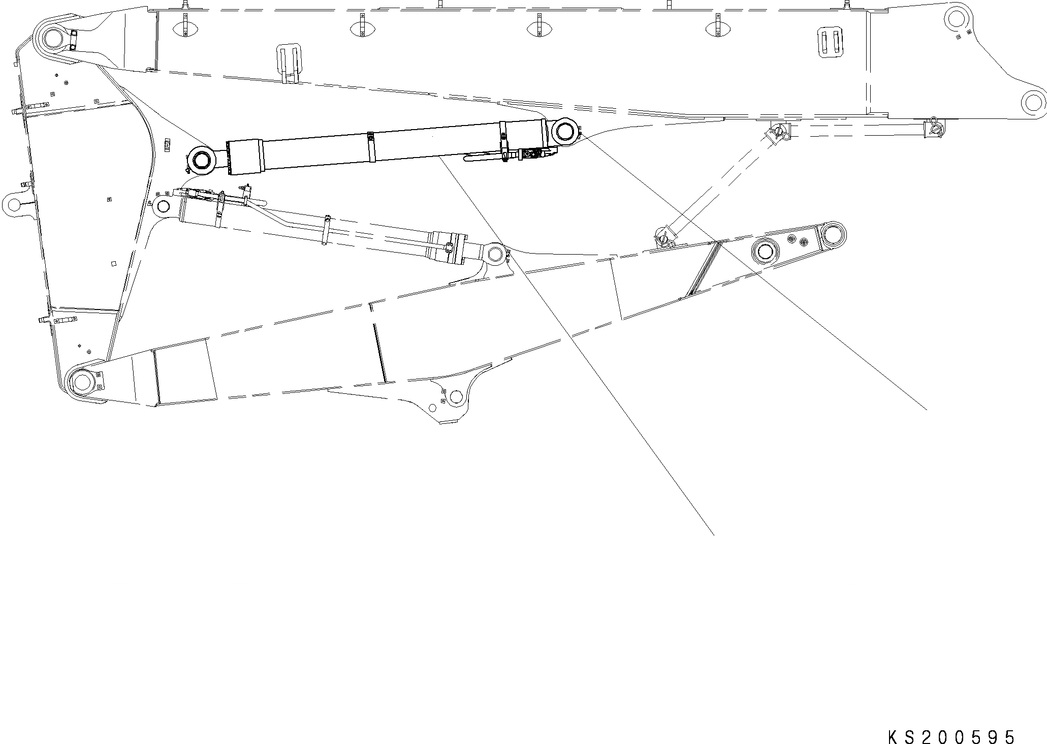 Схема запчастей Komatsu PC290LC - MID СОЕДИНИТЕЛЬН. ЗВЕНО ЦИЛИНДР T РАБОЧЕЕ ОБОРУДОВАНИЕ