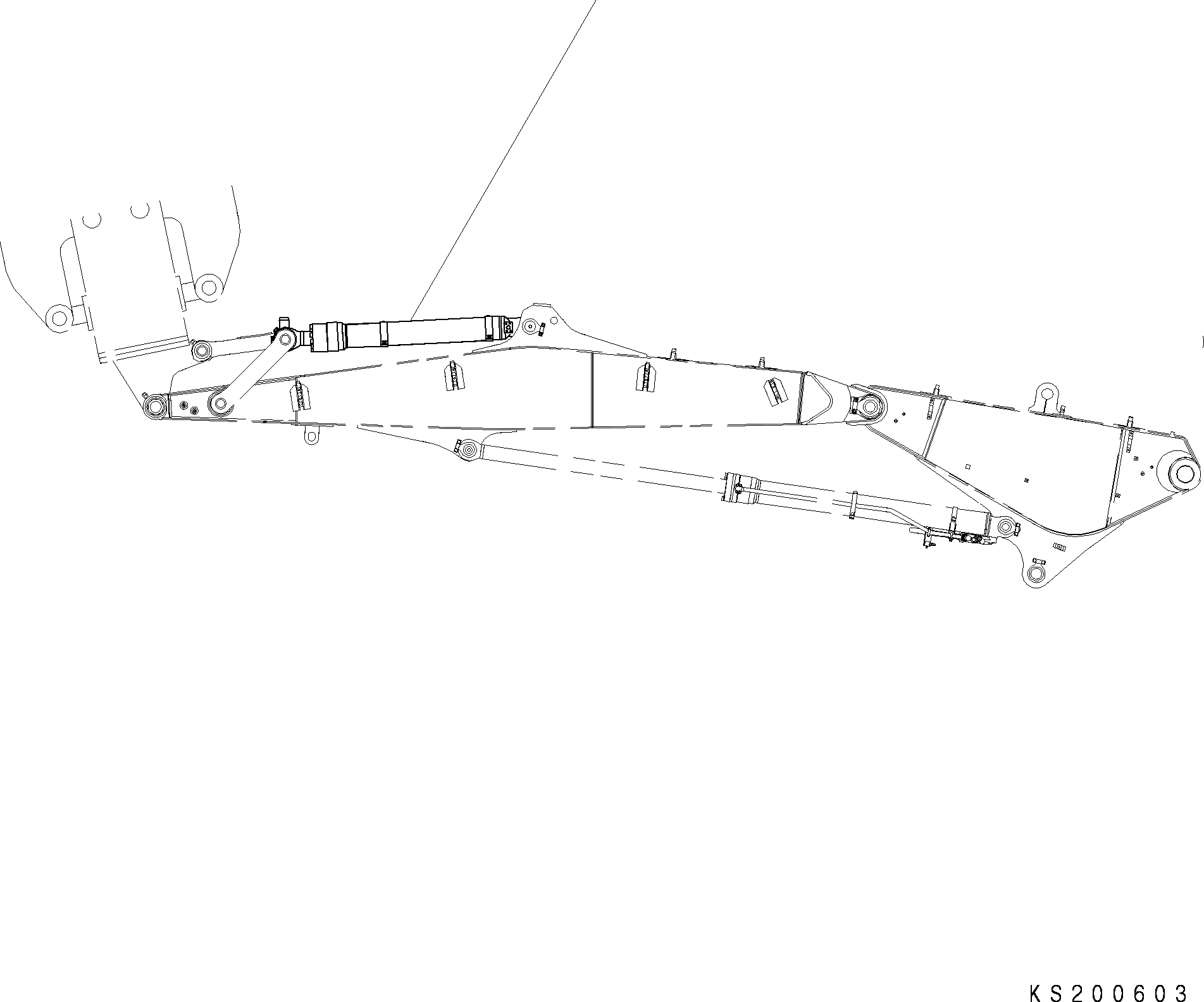 Схема запчастей Komatsu PC290LC - ЦИЛИНДР КОВША T РАБОЧЕЕ ОБОРУДОВАНИЕ
