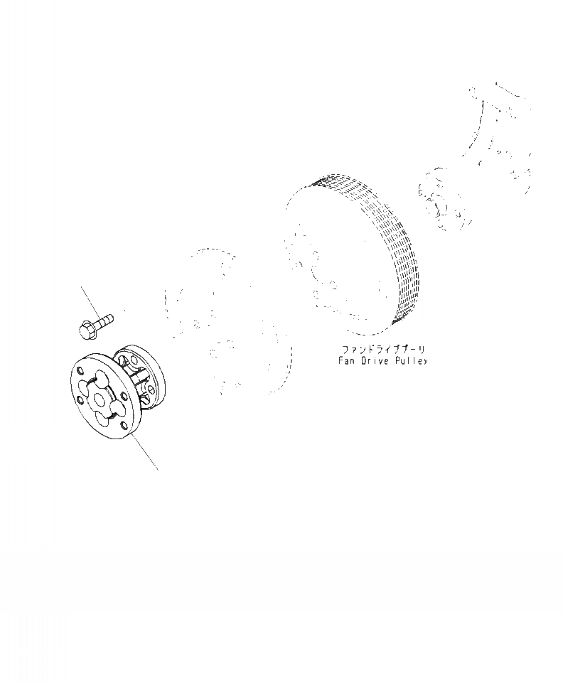Схема запчастей Komatsu PC290LC-10 - AS- ВЕНТИЛЯТОР ОХЛАЖДЕНИЯ УПЛОТНЕНИЯ ДВИГАТЕЛЬ